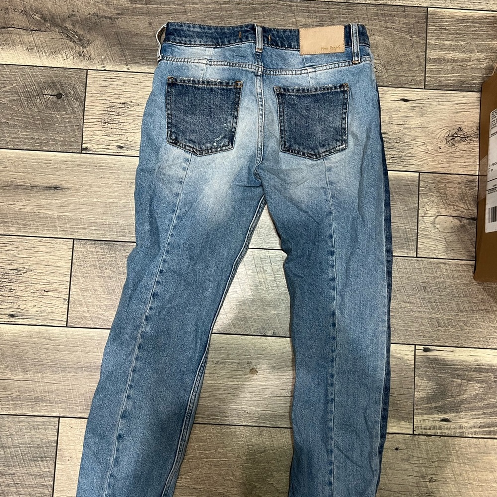 Free people jeans unique high rise